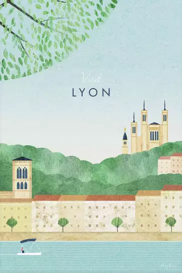 Lyon vintage - poster architecture