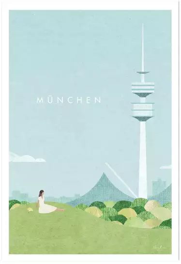 Munich vintage - affiche retro vintage