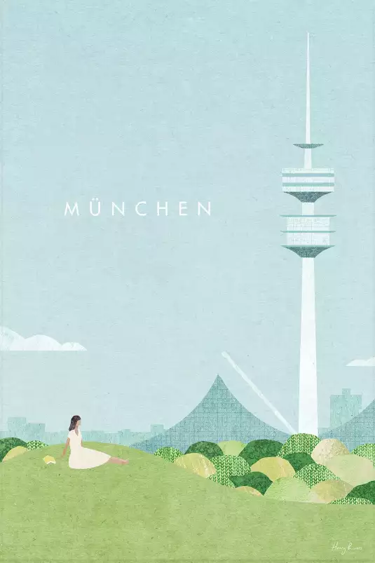 Munich vintage - affiche retro vintage