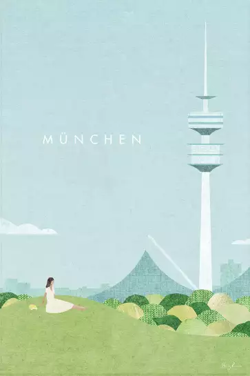 Munich vintage - affiche retro vintage