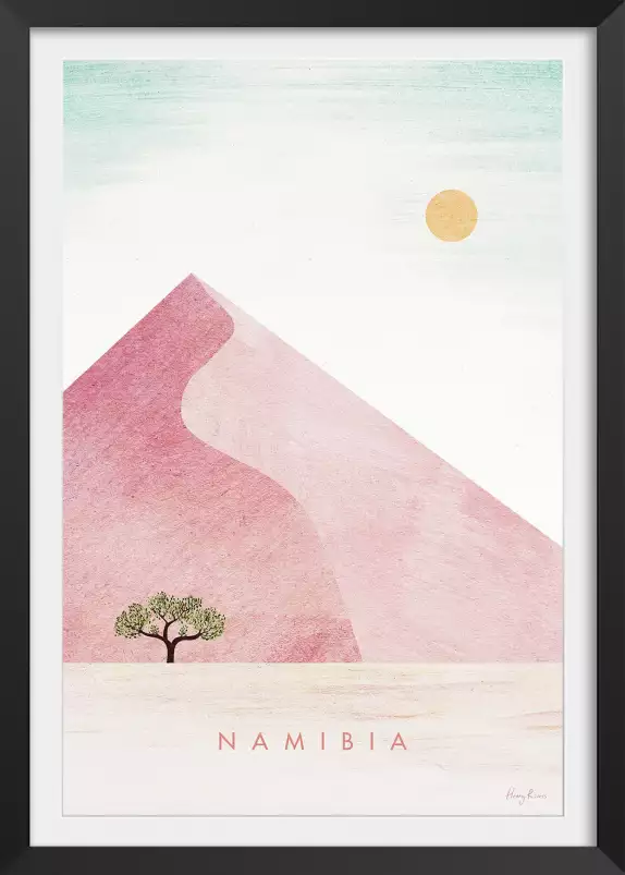 affiche de voyage Namibie - vintage poster