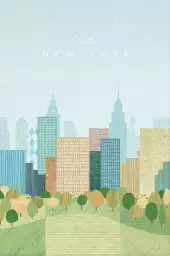 New York en automne - poster de new york