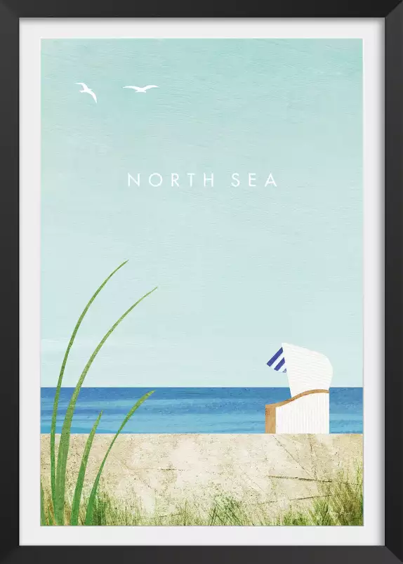 North Sea vintage - affiche monde