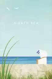 North Sea vintage - affiche monde