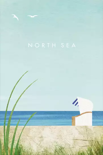 North Sea vintage - affiche monde