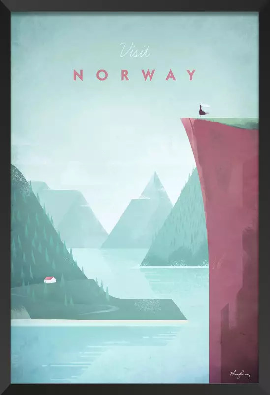 Norway vintage - affiche monde