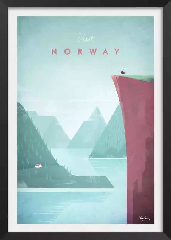 Norway vintage - affiche monde