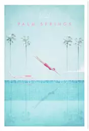 Palm Springs vintage - affiche monde
