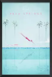 Palm Springs vintage - affiche monde