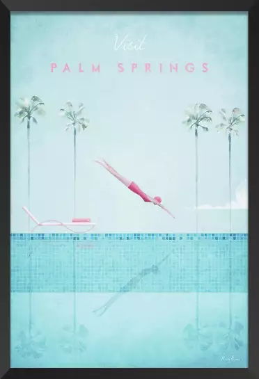 Palm Springs vintage - affiche monde