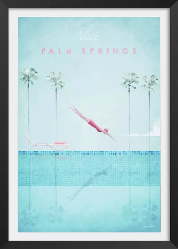 Palm Springs vintage - affiche monde