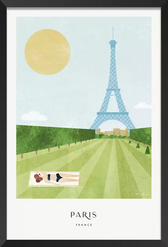 La tour Eiffel vintage - affiche retro vintage