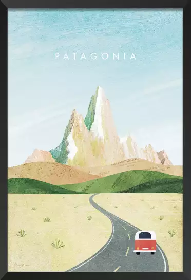 Patagonie vintage - affiche monde