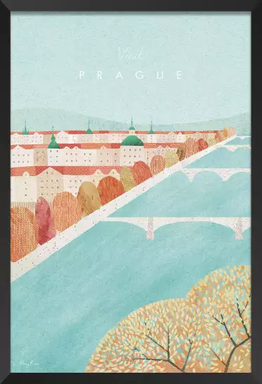 Prague vintage - affiche ville