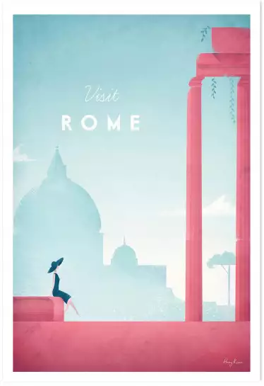 Rome vintage - affiche ville