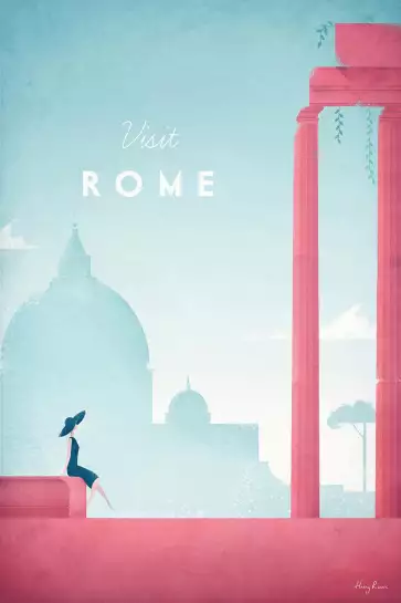 Rome vintage - affiche ville