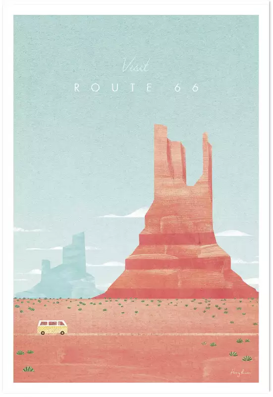 Route 66 vintage - poster monde