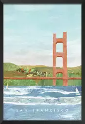 SAN FRANCISCO BAY - affiche ville