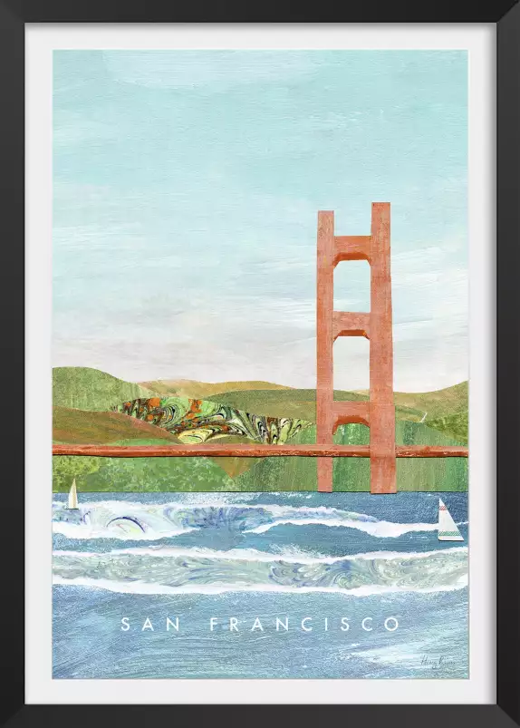 SAN FRANCISCO BAY - affiche ville