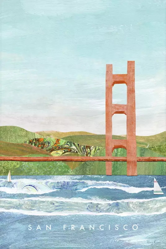 SAN FRANCISCO BAY - affiche ville