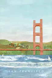 SAN FRANCISCO BAY - affiche ville