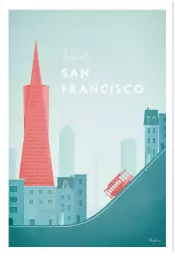 San Francisco vintage - affiche ville