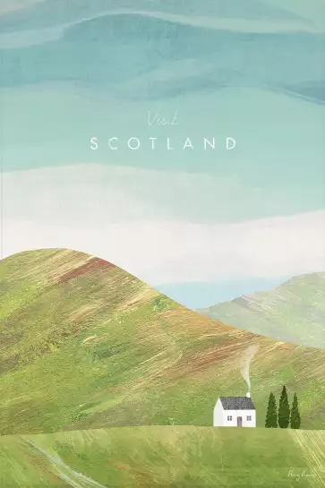 SCOTLAND vintage - affiche retro vintage