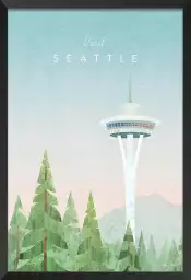 Seattle vintage - affiche ville