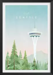 Seattle vintage - affiche ville