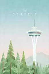 Seattle vintage - affiche ville