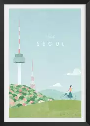 Séoul vintage - affiche ville