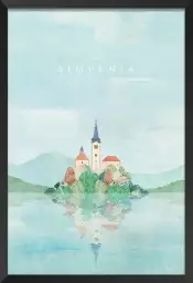 Slovenie vintage - affiche retro vintage