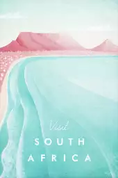 Afrique du sud vintage - tableau de la mer