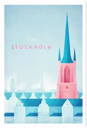 Stockholm vintage - affiche retro vintage