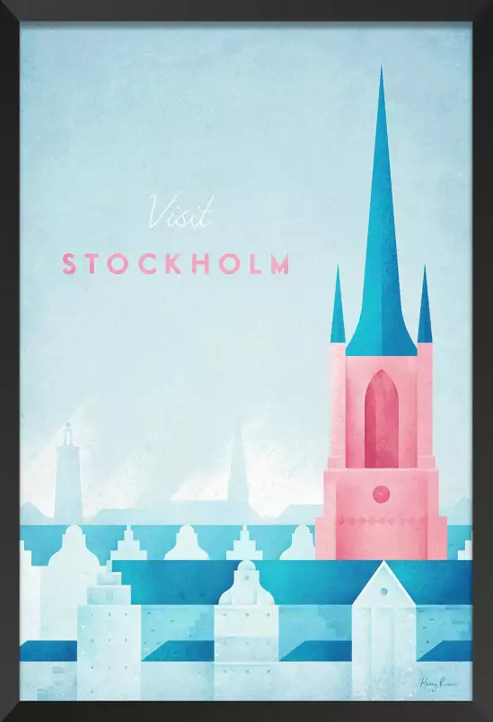 Stockholm vintage - affiche retro vintage