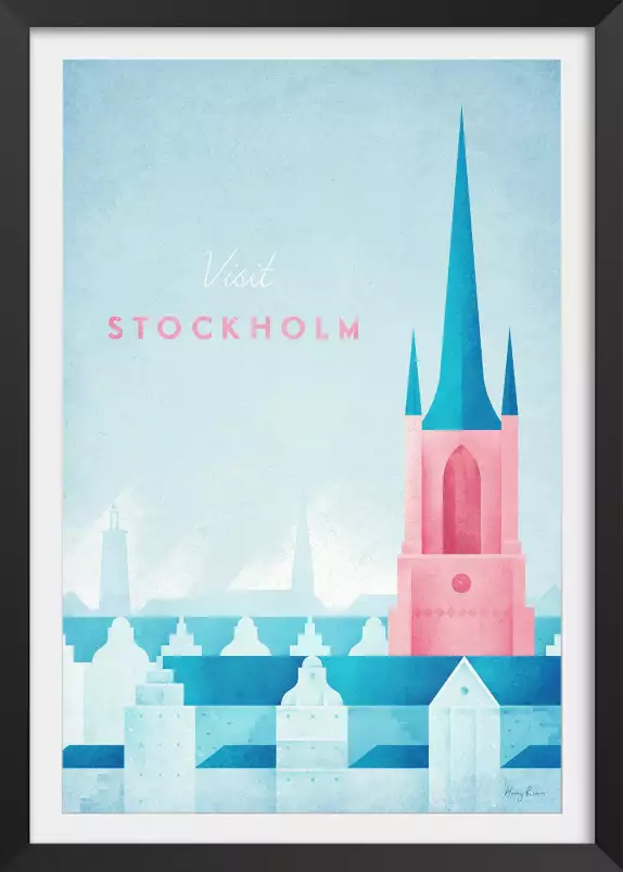 Stockholm vintage - affiche retro vintage