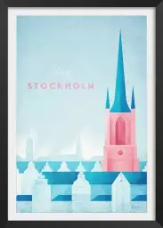 Stockholm vintage - affiche retro vintage