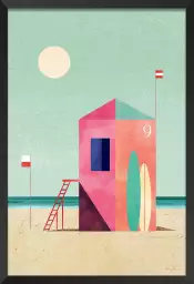 Surf Hut - tableau de la mer