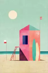 Surf Hut - tableau de la mer