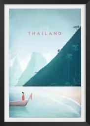 Thailande vintage - affiche retro vintage