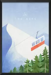 Les Alpes vintage - affiche les alpes