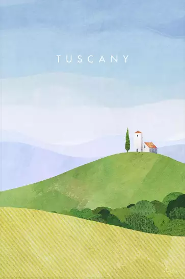 Toscane vintage - paysage nature