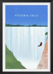 Chute Victoria - affiche retro vintage