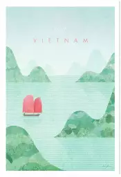 Vietnam vintage - affiche retro vintage