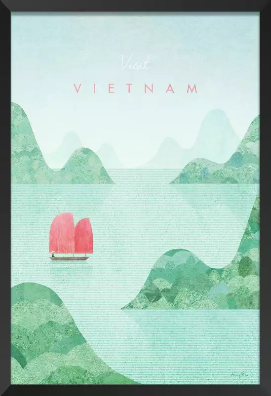 Vietnam vintage - affiche retro vintage