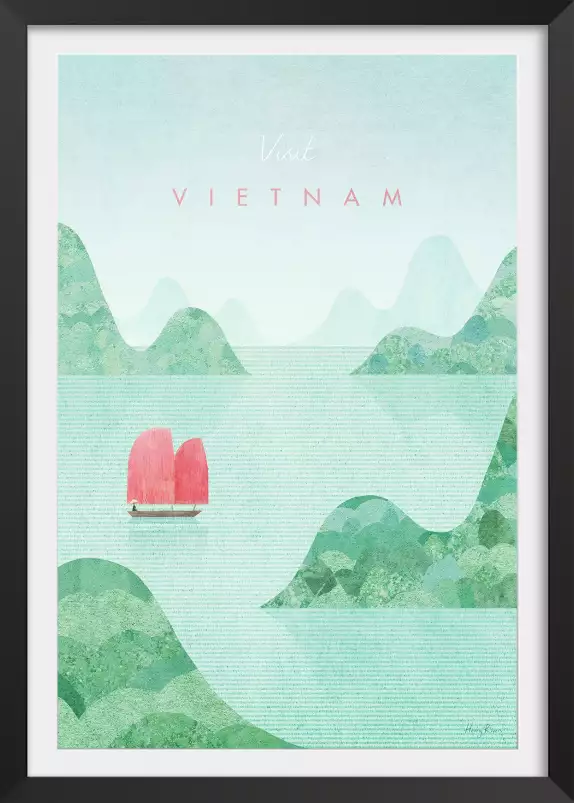 Vietnam vintage - affiche retro vintage