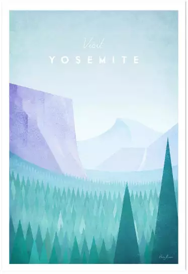 Yosemite vintage - poster nature