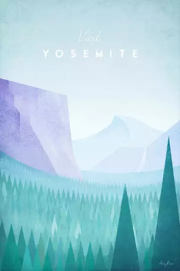 Yosemite vintage - poster nature