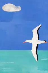 Vol de mouette - tableau enfantin