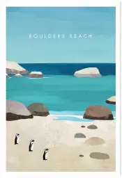 Boulder beach - tableau mer